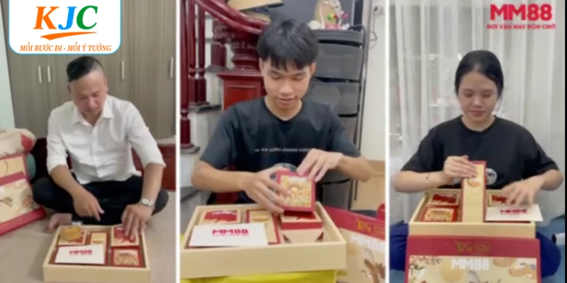 Chiếc bánh tuy nhỏ nhưng chan chứa tình cảm